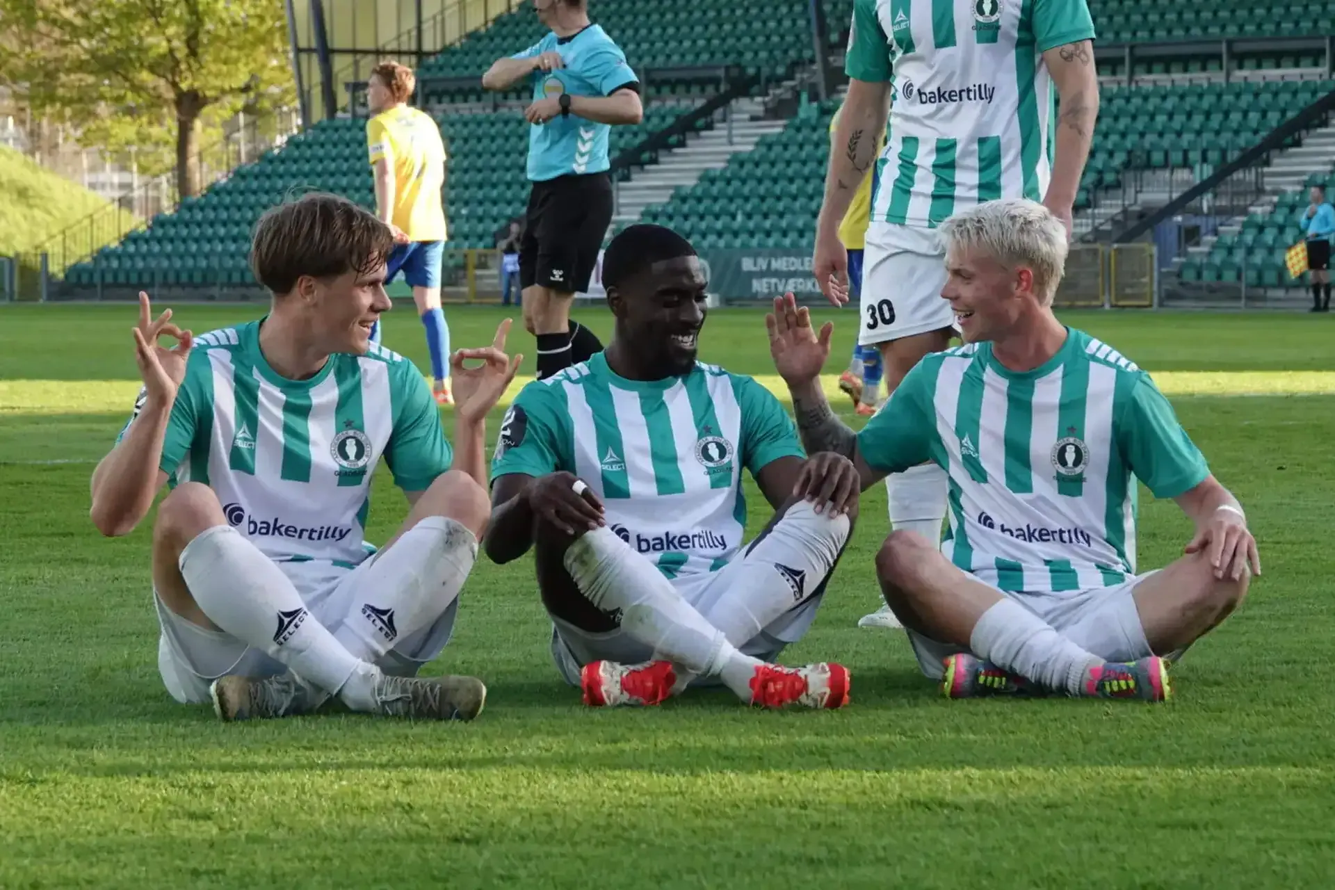 Goal at Gladsaxe Stadium